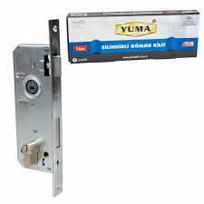 YUMA SİLİNDİRLİ GÖMME KİLİT 40MM KARE NİKEL